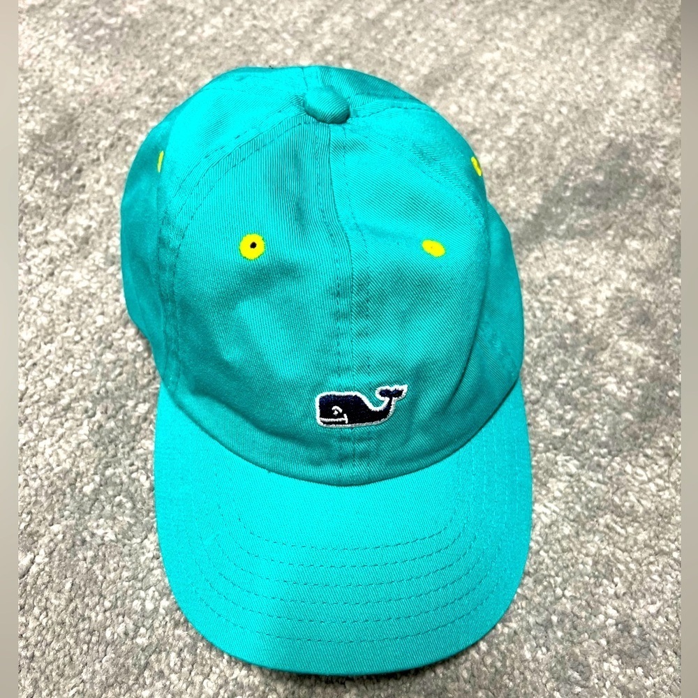 Vineyard Vines Teal Hat with Whale Logo